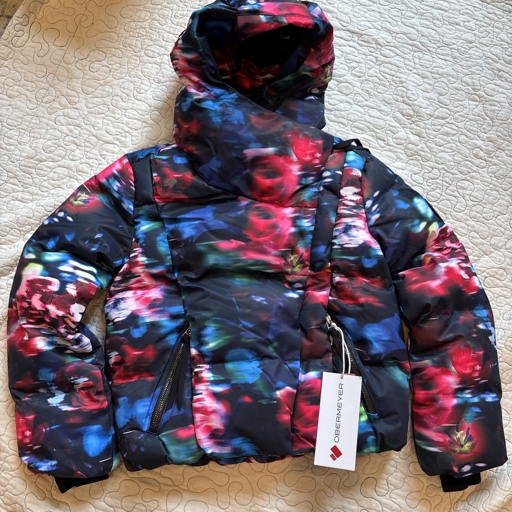 Obermeyer Girls Isla Jacket Size Small (8) Bloominescence Ski/Snow